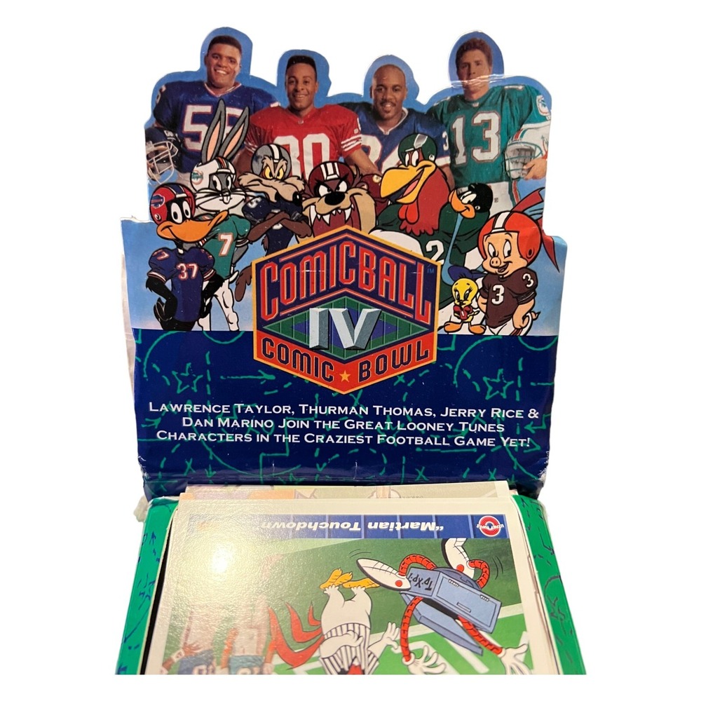 1992 UPPER DECK COMICBALL COMIC BOWL IV NFL FULL BOX COMPLETE SET? - Picture 3 of 7